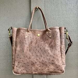 MURIEL//Embossed Ostrich//Heirloom// TOTE