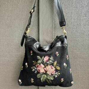 For JANE//Needlepoint BLACK