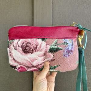 FLORAL// Barkcloth//Wrist Strap